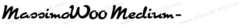 MassimoW00 Medium字体转换
